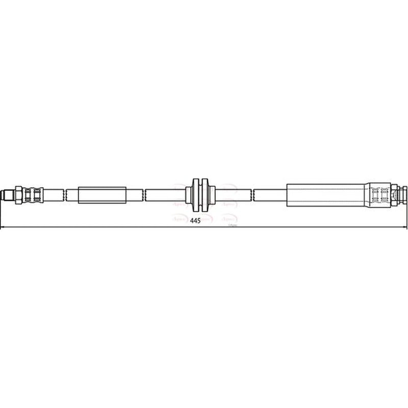 Apec Brake Hydraulic Hose Line Rear HOS3670