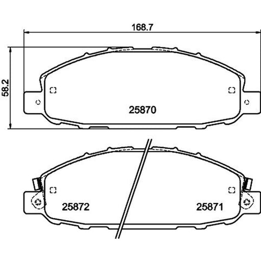 Mintex Brake Pad Set MDB3428
