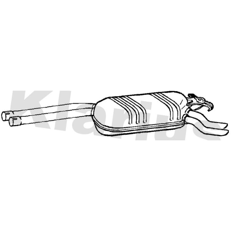 Klarius Box With Tail Pipe Rear MZ412M