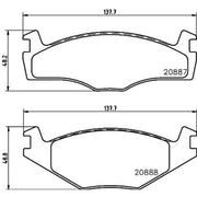 DON Front Brake Pad Set PCP1252