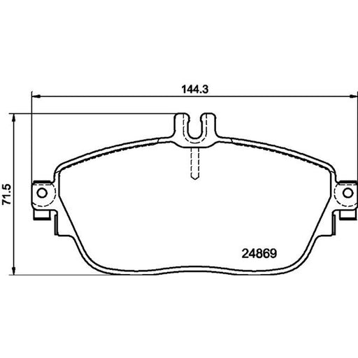 Mintex Front Brake Pad Set MDB3242