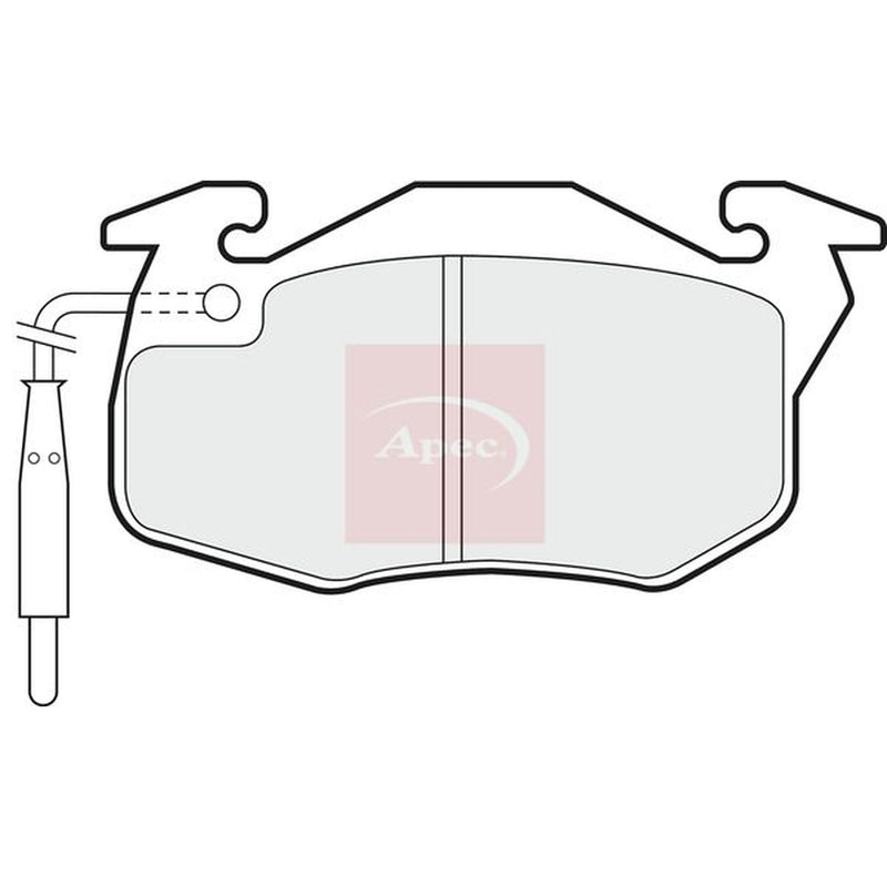 Apec Front Brake Pad Set PAD712