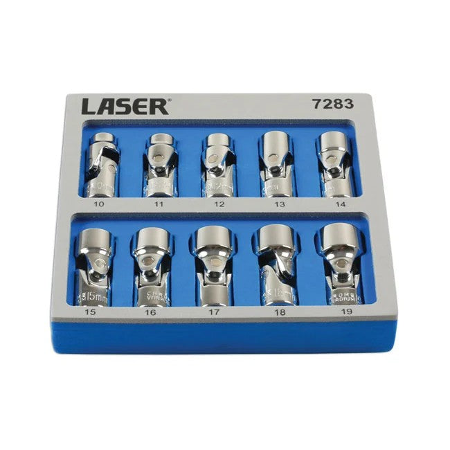 Laser Tools Universal Joint Socket Set 3/8"D 10pc - PL