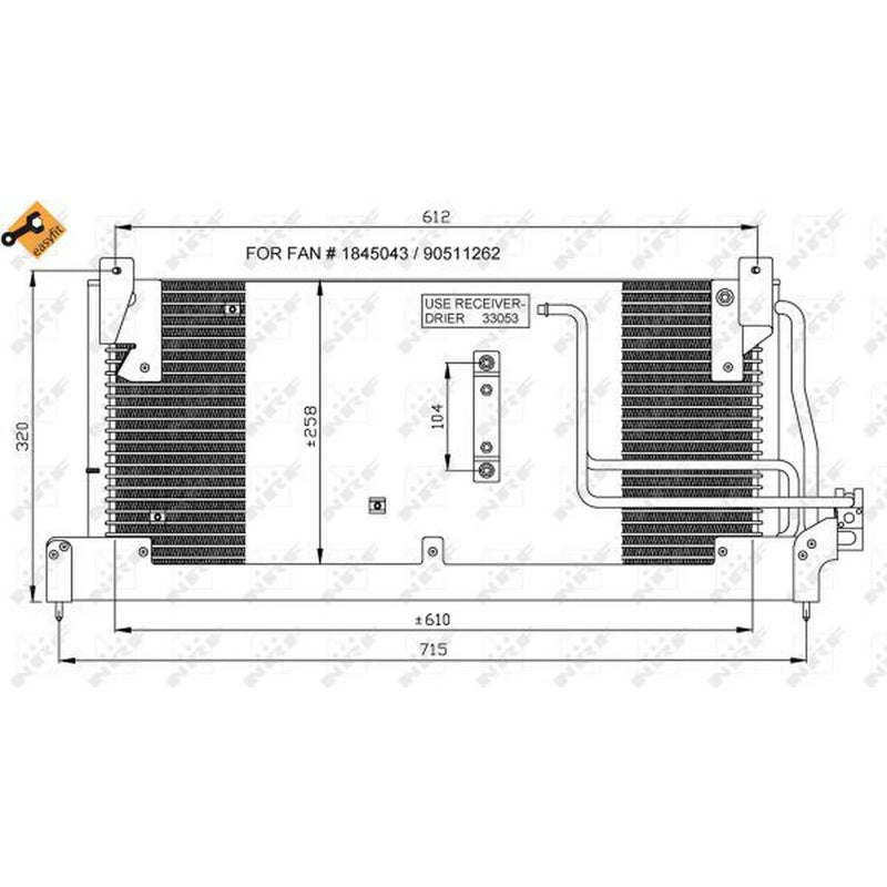 NRF Air Conditioning Condenser 35218