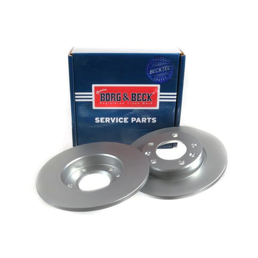 Borg & Beck 2 x Solid Rear Brake Discs BBD5358