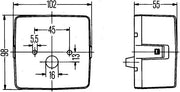 Hella 2SE 004 623-007 Tail Light Assembly