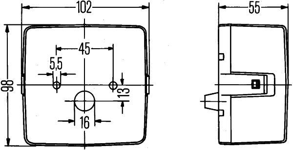 Hella 2SE 004 623-007 Tail Light Assembly