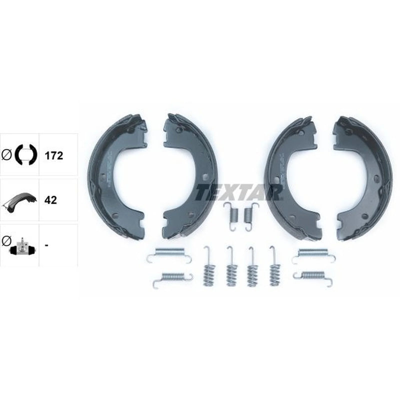 Textar Parking Brake Shoe Set 91069000