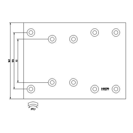 Textar Textar Cv Brake Lining Set 1957901