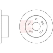 Apec 2 x Solid Rear Brake Discs DSK3221