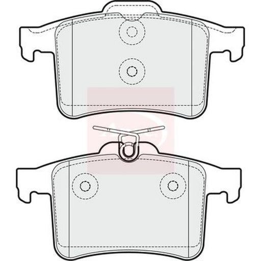 Apec Rear Brake Pad Set PAD1768
