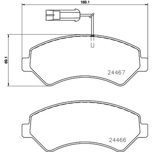 DON Front Brake Pad Set PCP1707