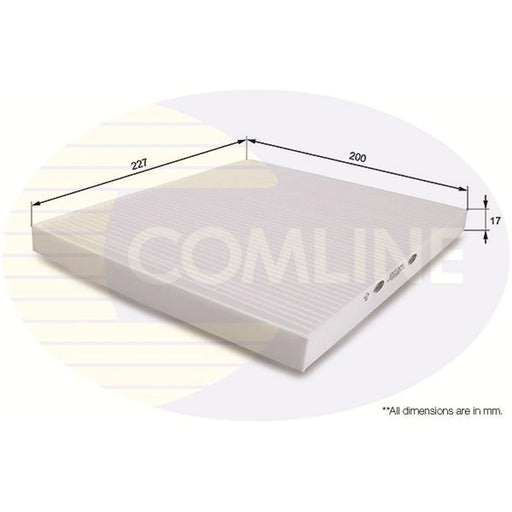 Comline Cabin Air Filter (Pollen Filter) EKF204