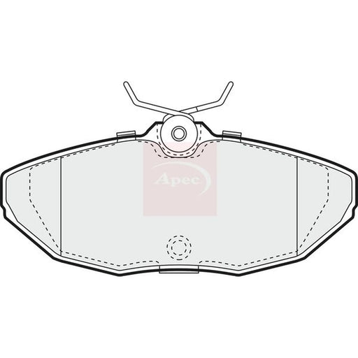 Apec Rear Brake Pad Set PAD1127