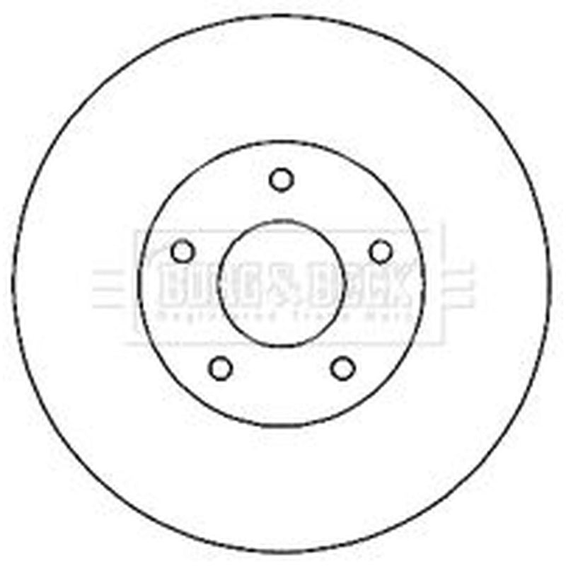 Borg & Beck 2 x Vented Front Brake Discs BBD4821