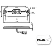 Hella Lamp Sr MD12 2TM Right 2TM 357 009-011 2TM 357 009-011