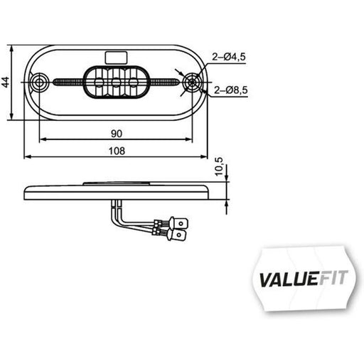 Hella Lamp Sr MD12 2TM Right 2TM 357 009-011 2TM 357 009-011