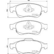 Brembo 4 x Front Brake Pad Set P23165