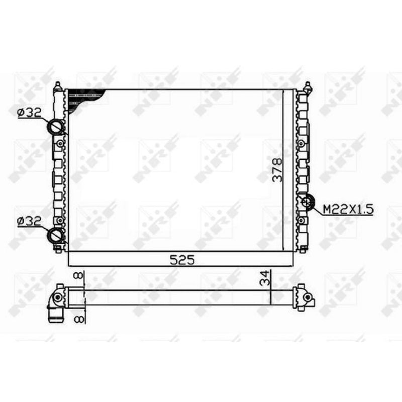 NRF Engine Radiator 58947