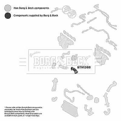 BORG & BECK BTH1388 Charge Air Hose Fits Opel Movano Signum Vectra Vauxhall Borg & Beck - Town Parts