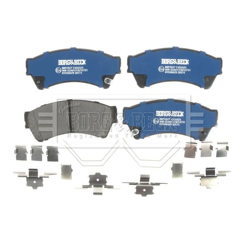 Borg & Beck 4 x Front Brake Pad Set BBP2027