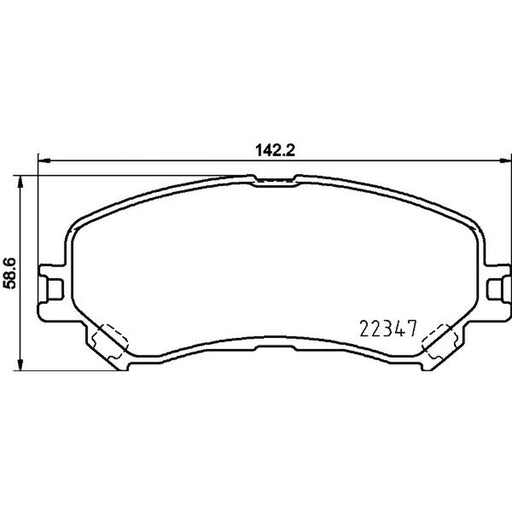 DON Front Brake Pad Set PCP1897