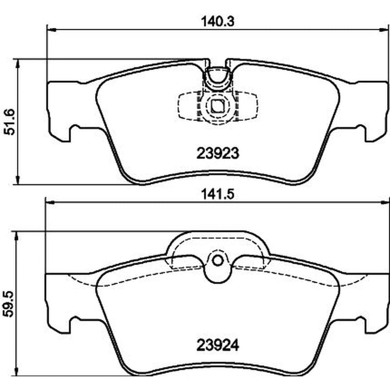 Mintex Rear Brake Pad Set MDB2726