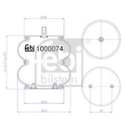 Febi Air Suspension Bellow 1000074