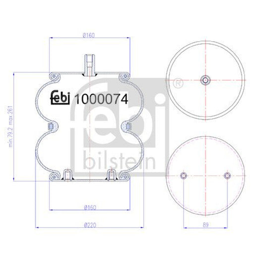 Febi Air Suspension Bellow 1000074