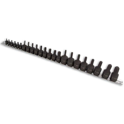 Laser Tools Star Socket Bit Set 1/4"D, 3/8"D, 1/2"D 23pc - PL
