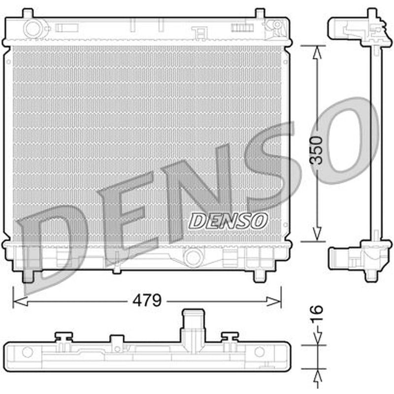Denso Engine Radiator DRM50059