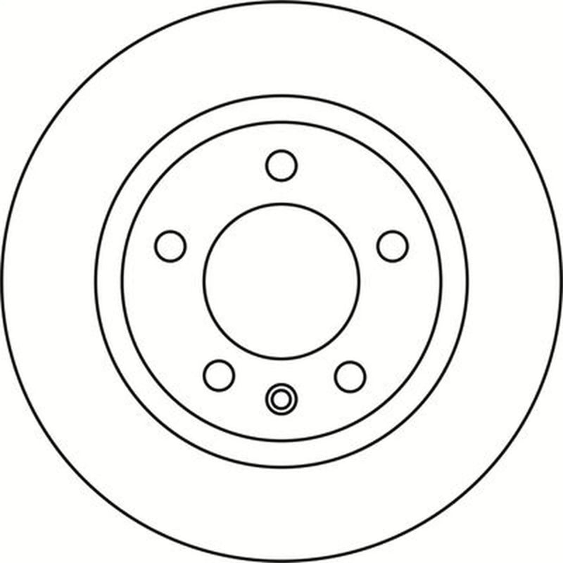 Abtex 2 x Solid Rear Brake Discs BD1481S