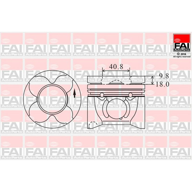FAI Piston Cylinder Bore = PK12-000