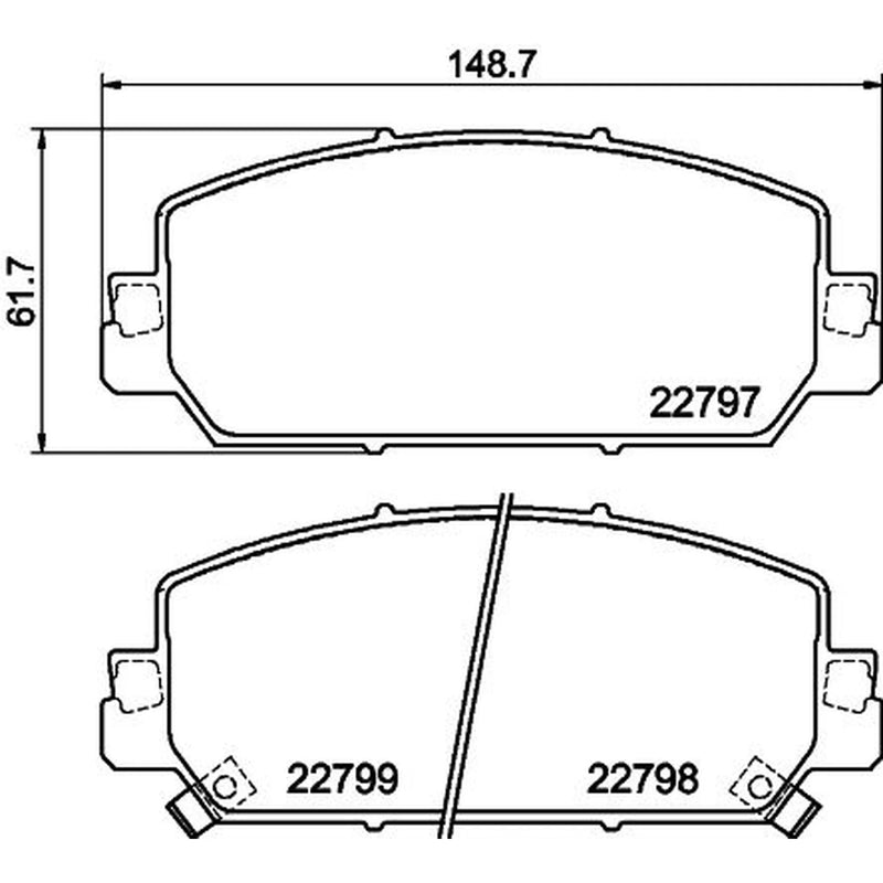 Mintex Front Brake Pad Set MDB4054