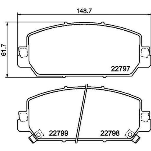 Mintex Front Brake Pad Set MDB4054