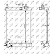 NRF Engine Radiator 59207
