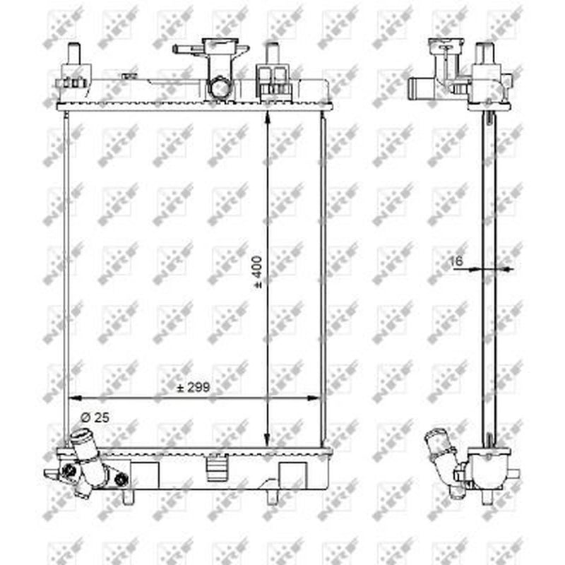 NRF Engine Radiator 59207