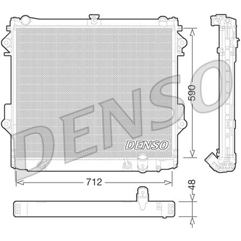 Denso Engine Radiator DRM50074