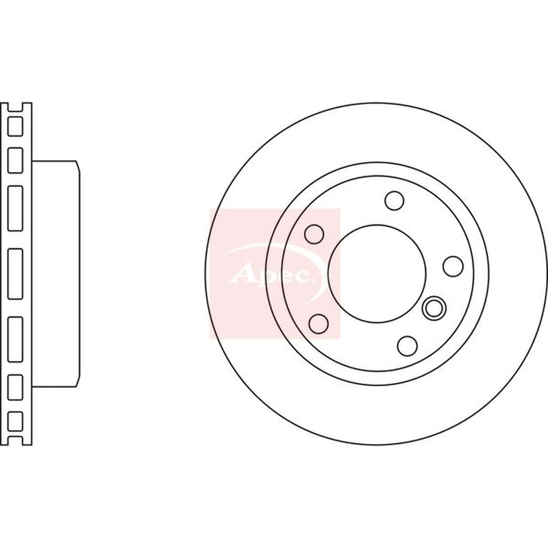 Apec 2 x Vented Rear Brake Discs DSK2720