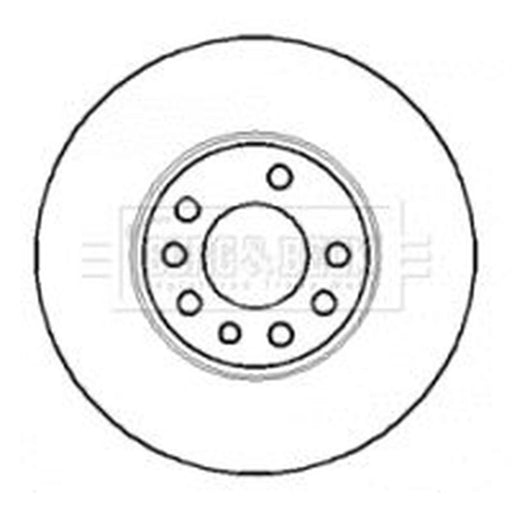 Borg & Beck 2 x Vented Front Brake Discs BBD4365
