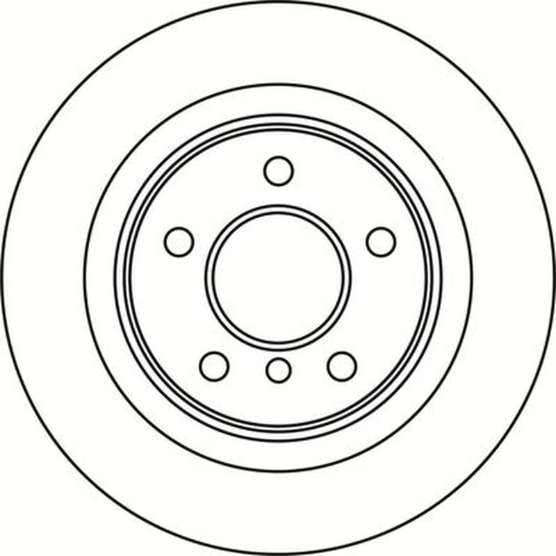Abtex 2 x Solid Rear Brake Discs BD2006S