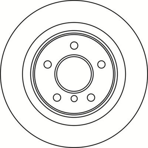 Abtex 2 x Solid Rear Brake Discs BD2006S