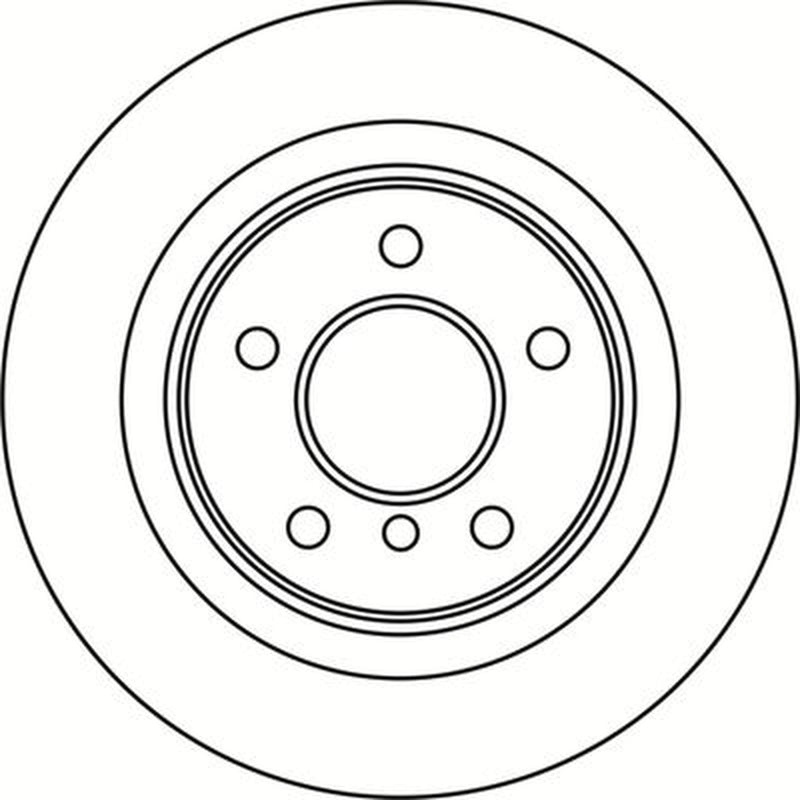 Abtex 2 x Solid Rear Brake Discs BD2006S