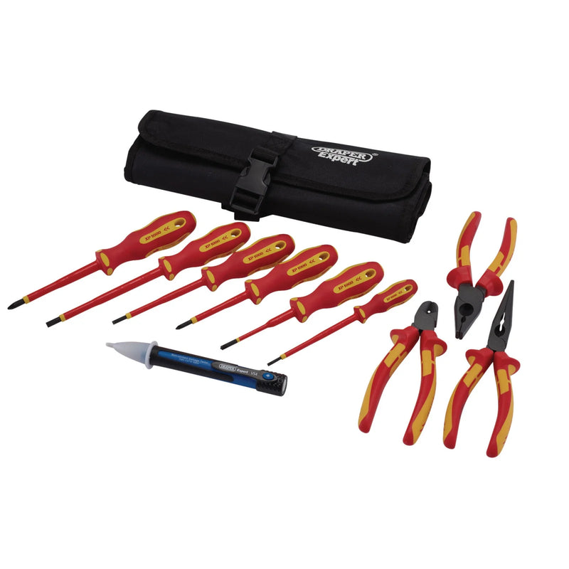XP1000 VDE Electrical Tool Kit 10 Piece Insulated Screwdrivers & Pliers