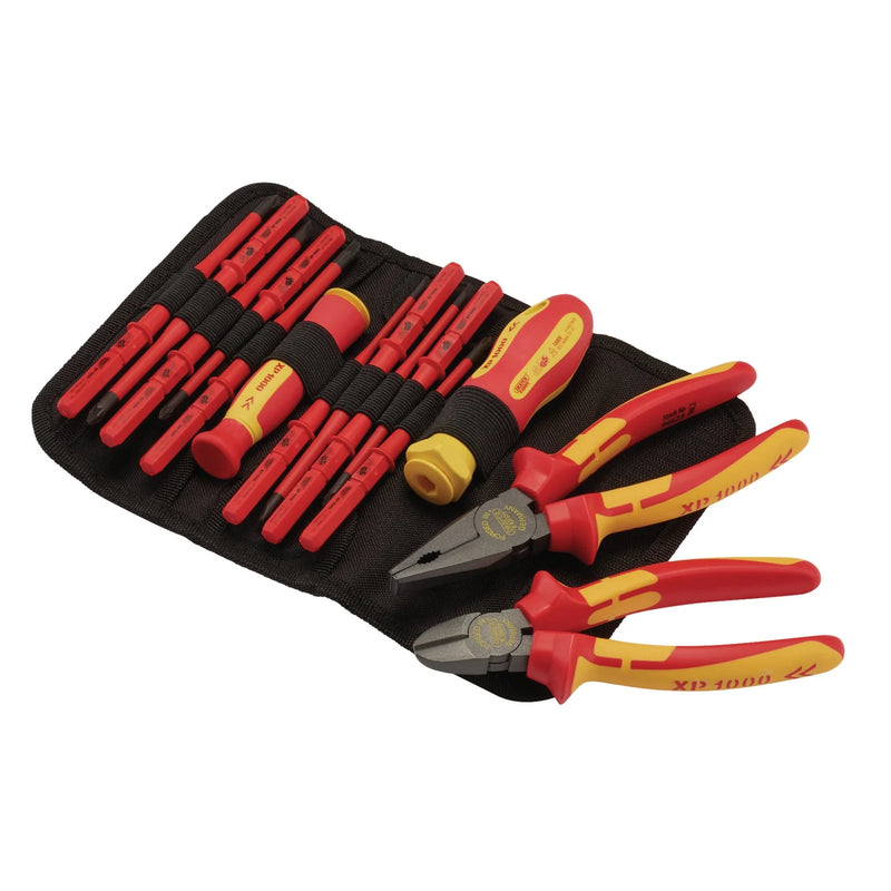 XP1000 VDE Slimline Screwdriver & Pliers Set 14 Piece