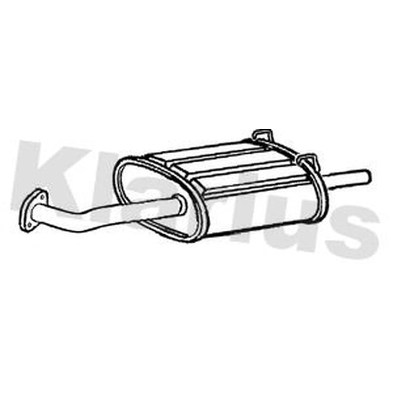 Klarius Box With Tail Pipe Rear HA463T