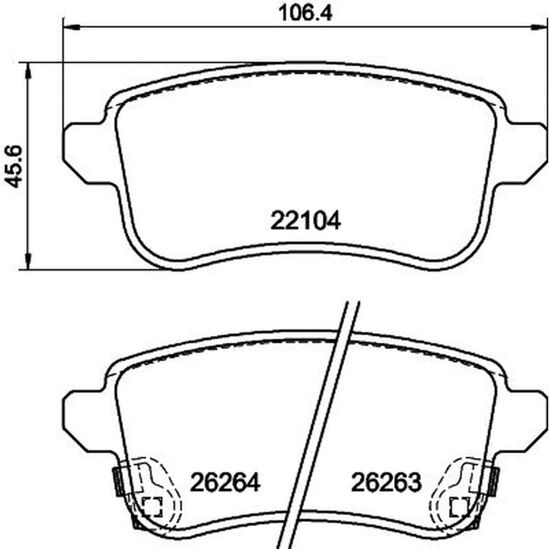 Mintex Rear Brake Pad Set MDB3348