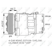 NRF Air Conditioning Compressor 32489