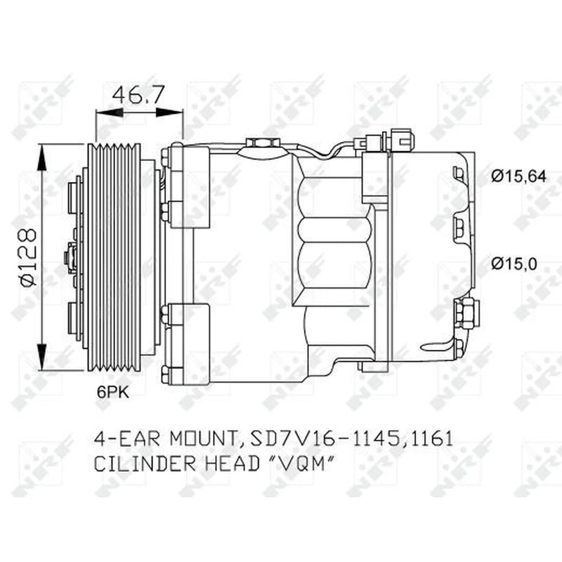 NRF Air Conditioning Compressor 32489