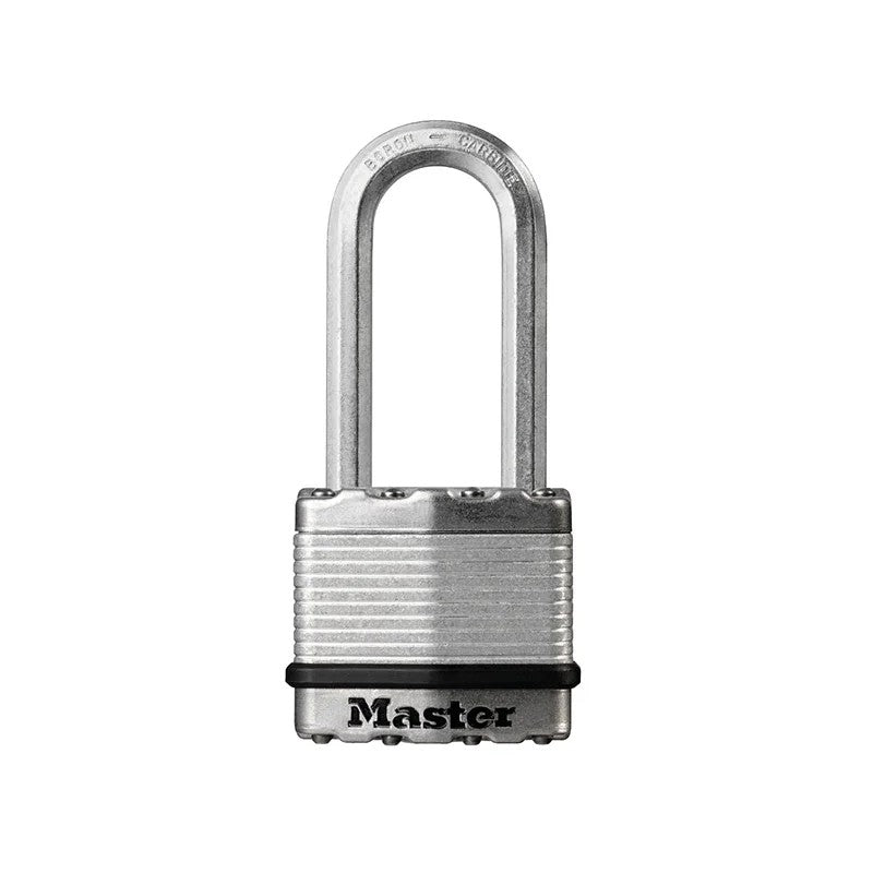 Master Lock Excell™ Laminated Steel 50mm Padlock 4-Pin - 51mm Shackle - M5EURDLH